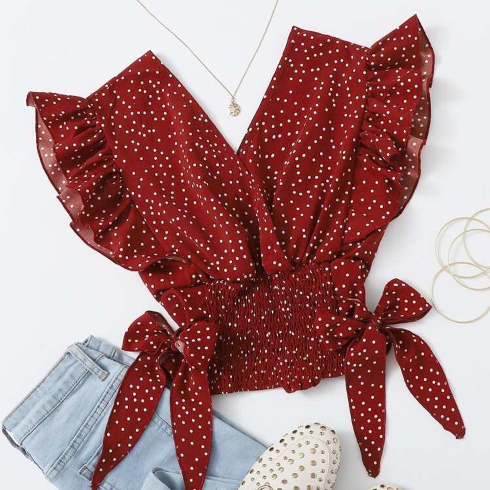 Red blouse